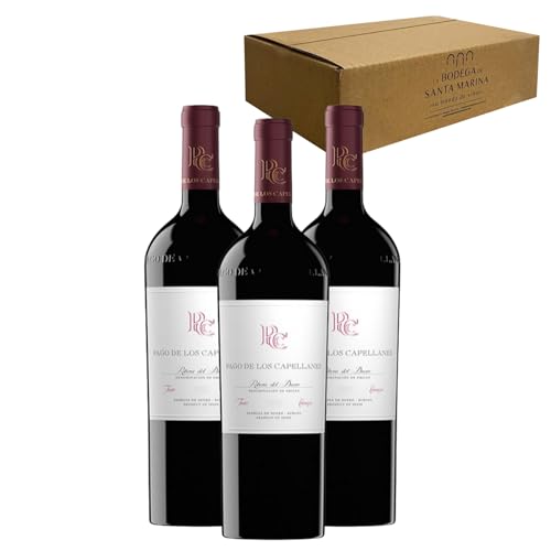 Pago de los Capellanes Crianza - Ideal para Maridar con Carne y Comida Mediterránea - Pack 3 Botellas 75cl