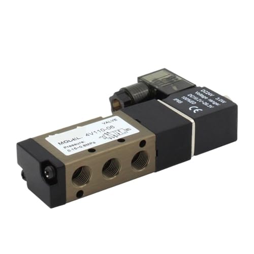 Électrovanne pneumatique 5/2 robuste 1/8" jaune pour automatisme - 8