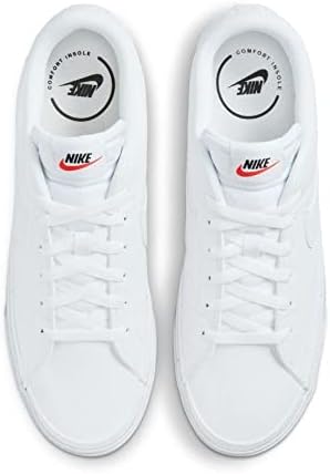 Nike Mens Court Legacy Nn Running Shoe, WHITE/WHITE-BLACK, 9 UK (10 US) | Image 2