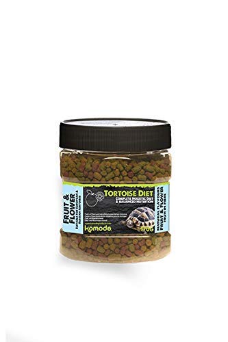 Komodo Complete Holistic Tortoise Diet Fruit and Flower 170g, Balanced food for Torotises, Natural Flavoured Tortoise Food