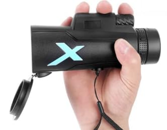 BAK4 - Telescopio monoculare ad alta potenza, 12 x 50, con lente FMC Prisma BAK4, con adattatore per smartphone e treppiede, impermeabile, per adulti, bird watching, viaggi, concerti e campeggio