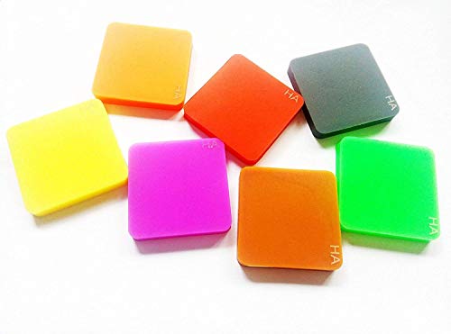 Yfyiqi Type A Shore Durometer Test Block Kits For Hard Rubber Hardness Measure 7 Different Color Block #TOP3