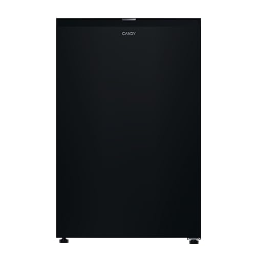Candy CNOQ2S58EB, Frigorífico Mini, Bajo Encimera, Ancho 54,5cm, Altura 85cm, 129L, 2 Estantes, 3 Balconeras, 1 Cajón, Congelador, Control Mecánico Interno de temperatura, Iluminación LED, 37DB, Negro