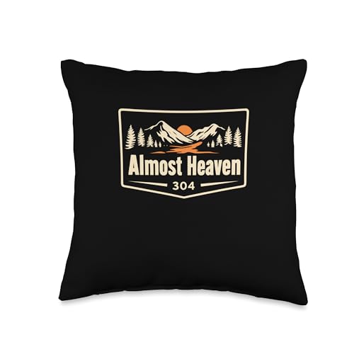 Almost Heaven West Virginia 304 Throw Pillow
