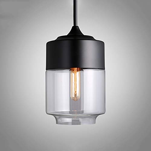 Lampe suspendue LED E27 luminaire en verre nordique pour îlot de cuisine