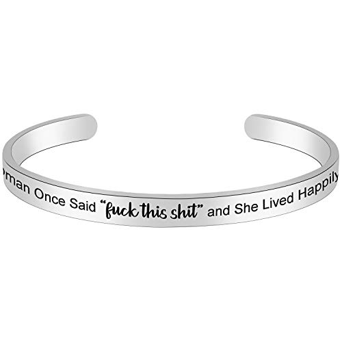 Btysun Bracelets for Women Mothers Day Bracelet Gifts from Daughter Inspirational Gifts for Women Graduation Gifts for Her Motivational Birthday Cuff Bangle Friendship Personalized Mantra Jewelry…