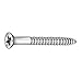 Wood Screw,Flat Head,1-1/2" L,PK5000