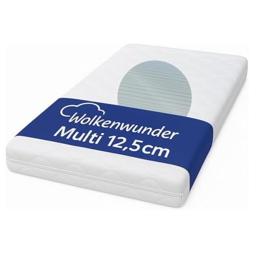 Traumnacht Easy Comfort Rollmatratze Öko-Tex zertifiziert, Härtegrad 2 (H2), 90 x 200 cm, weiß 9 Wolkenwunder Wellflex Multi 7-Zonen-Schaum-Matratze 90 x 200 cm mittel