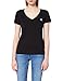 Produktbild Calvin Klein Jeans Damen Embroidery Stretch V-Neck T-Shirt, Ck Black, 34 (Herstellergröße: Small)