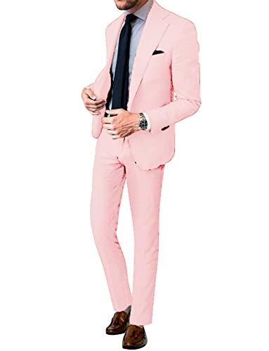 Image of Men's 2 Pieces Tuxedos Notch Lapel Suit(Jacket + Pants)
