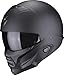 Scorpion, Exo-Combat Ii, Cascos Abiertos Y Modulares Para Motocicletas, Negro Mate, Xl, Admirador Unisex