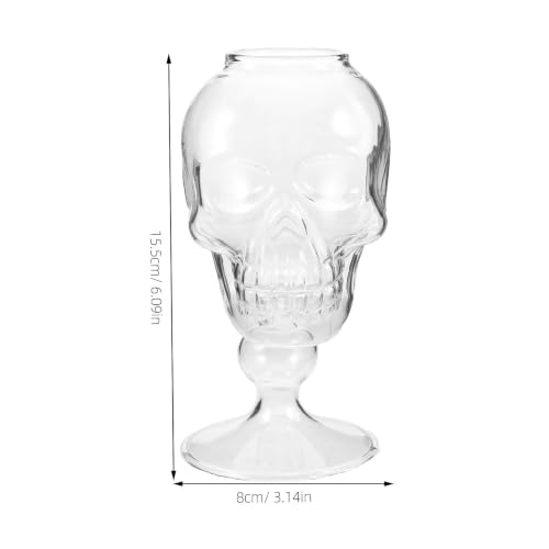 Copa de vino tinto con forma de calavera ideal para regalar en reuniones 3