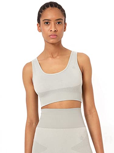Image of Seamless Ida Sports Bra CS601371S Grey-White S
