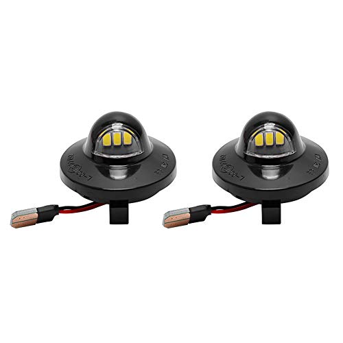 VOFONO Ford License Plate Light Housing for Ford F-150 F-250 F-350 F-450 F-550 Superduty Ranger Pickup Truck Explorer Bronco Excursion Expedition,6000K Super White LED License Plate Lights,2-Pieces