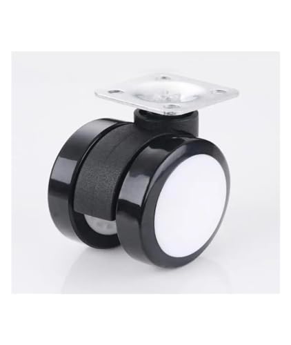 Roulettes de 5 cm pour table basse avec frein double pour stabilité