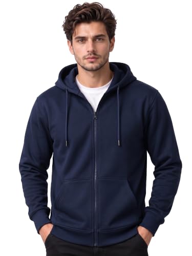 Image of XENOVAURBAN Zipper Hoodie for Men /Women | Unisex fit Cotton Fleece Hooded Sweatshirt - Zipper