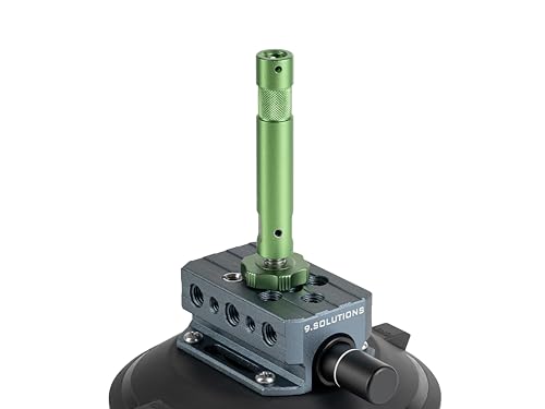Image of 9.Solutions 6 inch Suction Cup, Unique Cheese Block, Screw on Any Side, 9.VB5105M, Duty Power-Grip Industrial Suction Plate for car Mount, 6 Inches