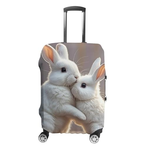 Bunny Hug Printed Luggage Cover Protector, Fits 18-32 Inch Luggage