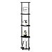 Furinno Turn-N-Tube 5 Tier Corner Display Rack Multipurpose Shelving Unit with Classic Tubes, Espresso/Black (18035EX/BK)