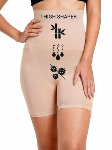 Image of Inner Sense Bamboo 4 in 1 Shapewear for Women Tummy and Thigh I High Waist Tummy Tucker for All Day Wear I Pull On Thigh Shapewear for Women Invisible Under Clothing