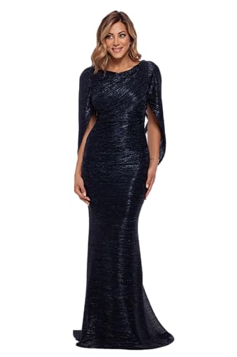 Image of Betsy & Adam Women's Strapless Satin Corset Evening Dress