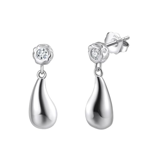 Boucles d'oreilles en argent sterling pour femme avec bijoux zircone de bal