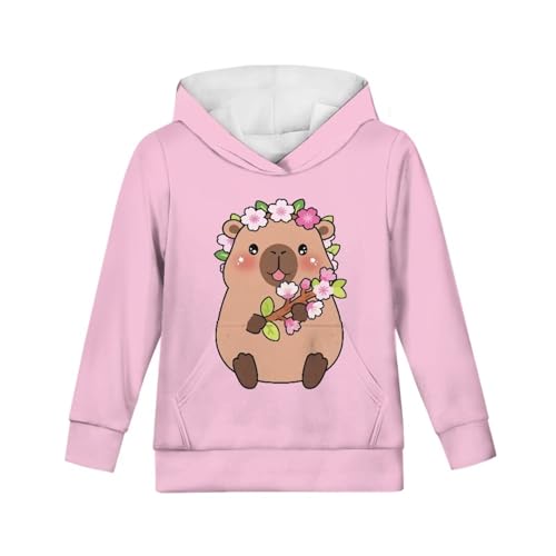 Kids Hoodies for Girls 6-16Y Hooded Sweatshirts with Kangaroo Pocket Long Sleeve Tops Fall Winter Clothes4