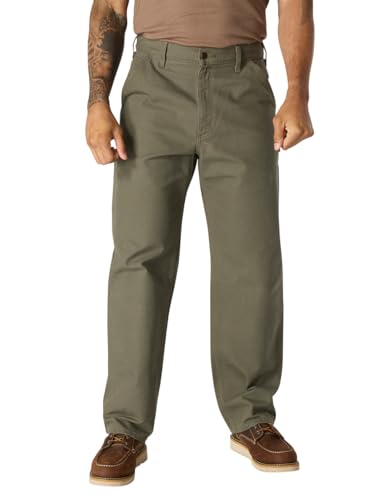 Carhartt Latzhose für Herren, verwaschene Ente, moos, 29W / 32L