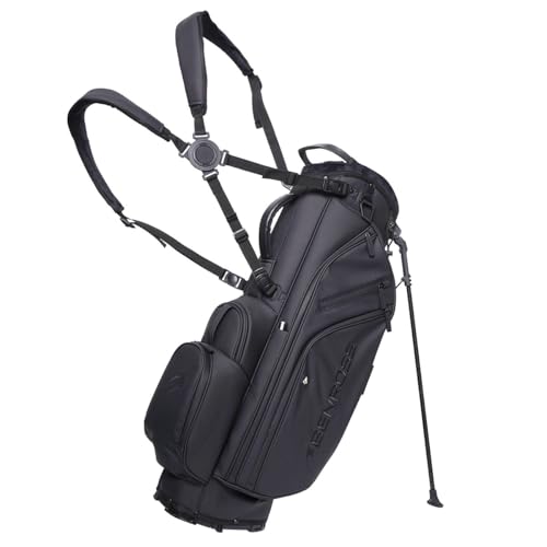 Benross Golf Premium Lightweight PU Stand Bag - Full-Length Club Dividers & 6 Zippered Pockets - Durable Golf Club Bag for Convenient Carrying & Storage