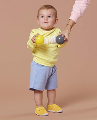 Bmcitybm Baby Sneakers Girl Boy Tennis Shoes First Walker Shoes 18-24 Months Toddler Yellow #TOP1