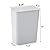 Fasmov Trash Can 2 Pack 7.5 Liter / 2 Gallon Plastic Garbage Container Bin with Press Top Lid, Waste Basket for Kitchen, Bathroom, Living Room, Office, Narrow Place (White + Blue)
