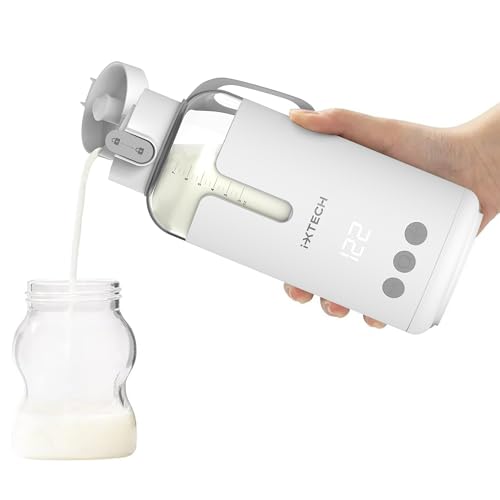 Image of IXTECH Portable Water Warmer for Baby Formula, Milk, 8 oz., Electric Warming with Adjustable Temperature Control, Leak-Resistant Spout, Rechargeable and Wireless