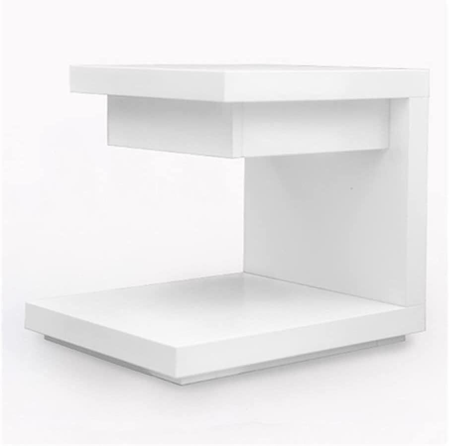 Table de chevet créative en bois pour résoudre le manque de rangement près du lit
