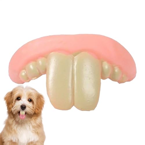 Lustiges Hundegebiss, Gebiss Für Hunde, Falsche Zahnspange Für Hunde, Kreatives Hundesilikonzahnspielzeug, Hunde-Halloweenkostüm Deko-Zubehör