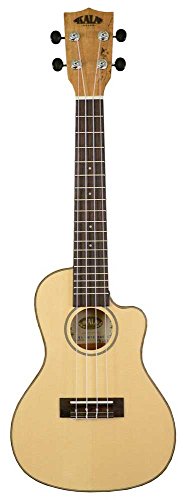 KALA KA-SSTU-SMC-C Ukulélé de voyage en érable massif avec égaliseur, pan coupé et sac - Les Beatles, Paul McCartney, John Lennon, RIngo Starr, George Harrison KALA KA-SSTU-SMC-C Ukulélé de voyage en érable massif avec égaliseur, pan coupé et sac