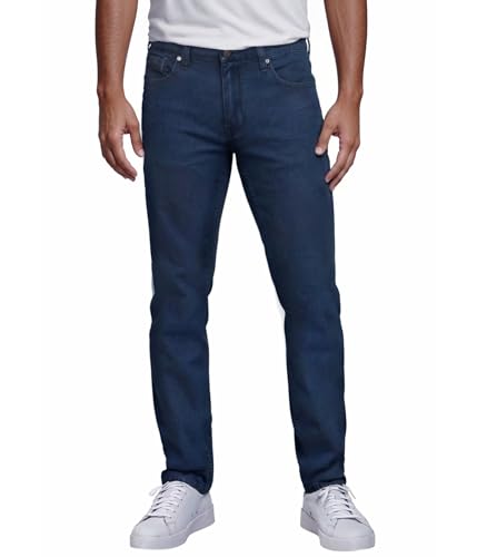 Image of ETHANOL Men's Straight Knit Denim Jeans