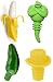 Set of 4 Silicone Bottle Stoppers – Champagne and Beverage Bottle Stoppers-Superior Build, Universal Fit-Easy to Use-BPA Free