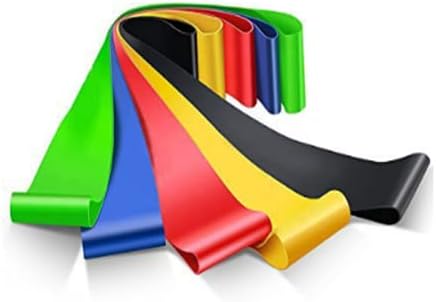 FLEXFITNESS Resistance Bands Exercise Workout Bands Set of 5 for ...