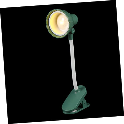 jojofuny Micro Clip Petal LED Study Light Mini Reading Lamp for Bedroom Eye Protection Night Light for Rooms and Miniature Decor