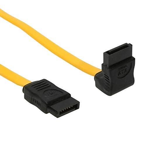 Cable SATA III 39in perfil bajo conector recto y ángulo