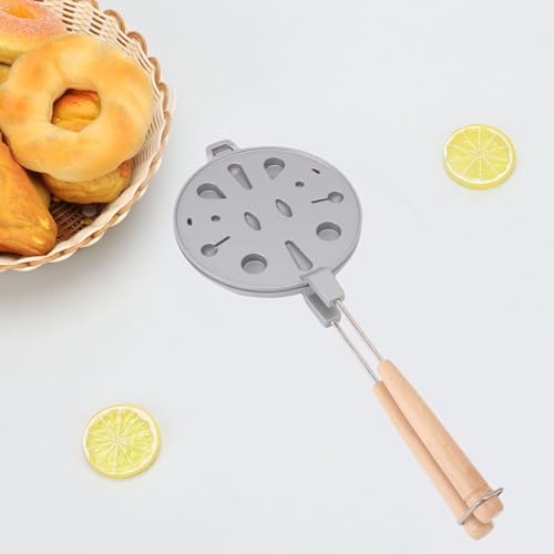 Molde para galletas de nogal antiadherente de aleación de aluminio para estufa de gas 5