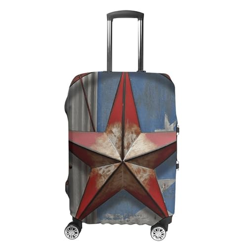 Carry on Luggage Cover American Wastern Texas Star Suitcase Covers for Luggages Tsa Approved Travel Luggage Sleeve Protector Elastic Suitcase Protector Anti-Scratch Washable Fits 19-30 Inch Case -XL