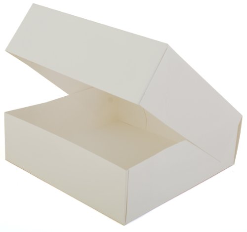 Southern Champion Tray 24013 Paperboard White Window Bakery Box, 8" Length X 8" Width X 2-1/2" Height (Case Of 200) #TOP1