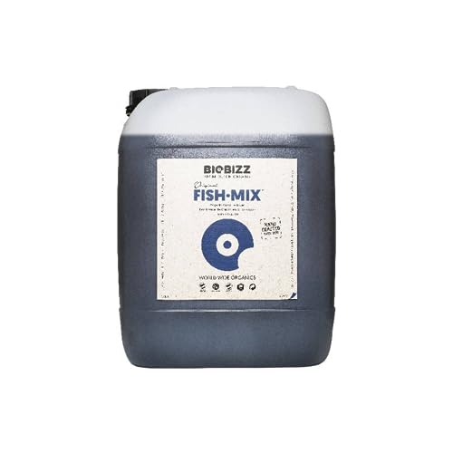 GROWMANIA Fertilizante Fish Mix de BioBizz 20 L | Abono para Crecimiento de Plantas y Cultivos | Sustrato Acelerador Crecimiento