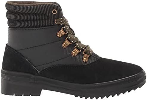 Keds Women's Camp Boot Suede SPLSH TWL VLVT Rain, Black, 8 | Image 5