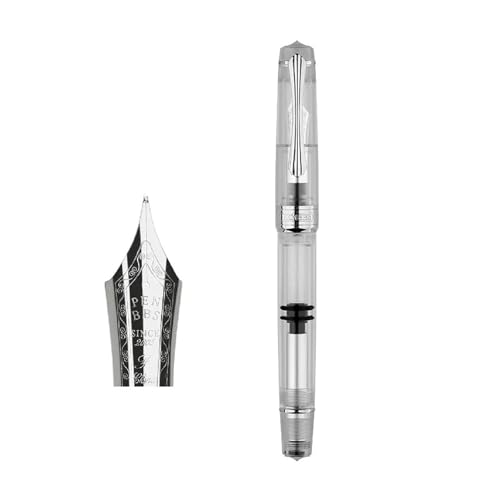 Stylo plume Galaxy Piston en coffret cadeau avec corps transparent et système à piston