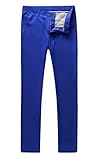 MOGU Mens Royal Dress Pants US Size 34 Royal Blue