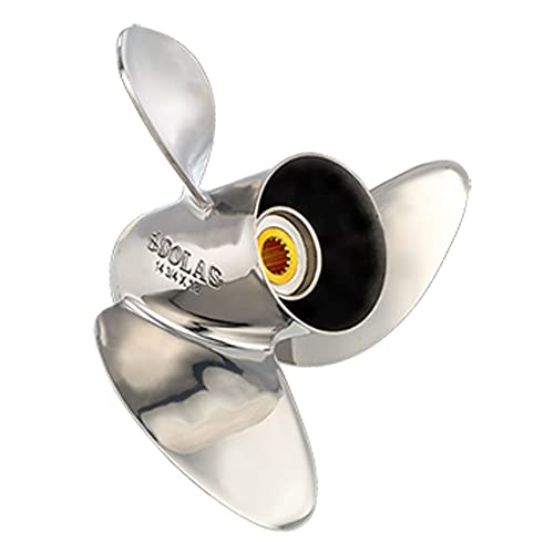 Solas 3451-139-19 HR Titan 3 Stainless Steel 3-Blade Propeller - RH, 13-7/8
