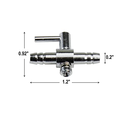 Image of AQUANEAT Aquarium Control Valve, Metal Stainless Steel Gang Valve, Air Flow Distributor Splitter for Air Pump