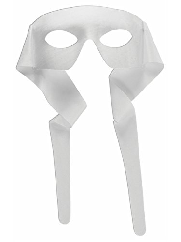 Rubies Adult Forum Fabric Eye-Mask with Ties, White
